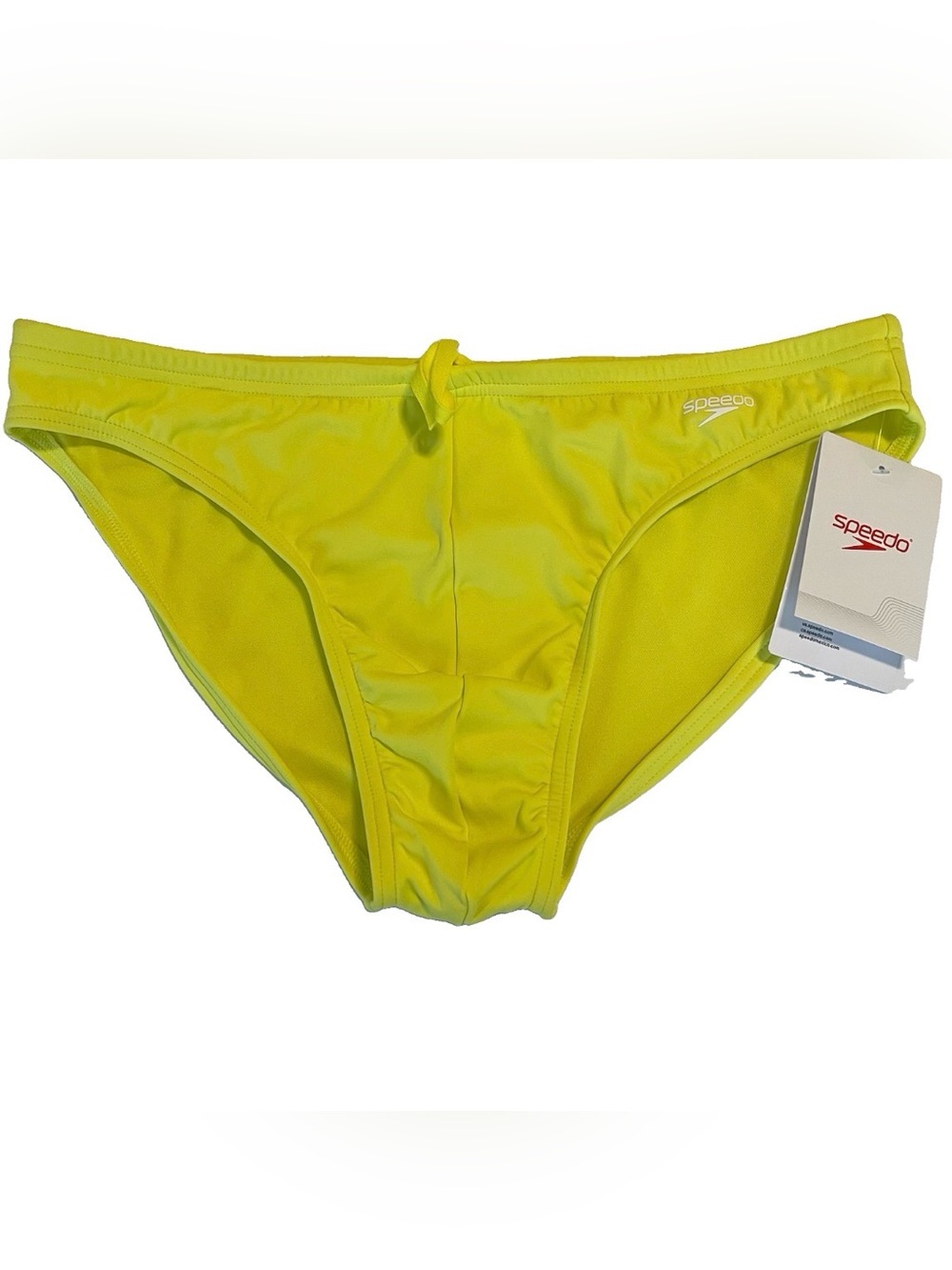 Speedo Swim Brief Mens Size 36 Yellow New With Tags Lemon Drizzle